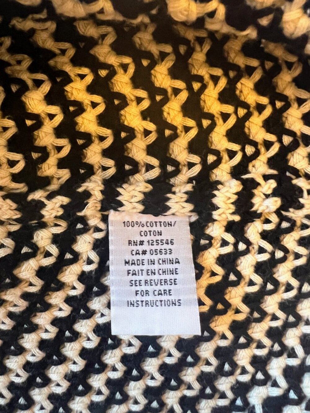 Habitat Clothes to Live in black/white cowl neck sweater, 100% cotton, M - Picture 5 of 7